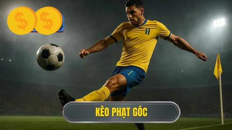 Kèo phạt góc dựa trên số lần bóng được đưa ra ngoài biên cuối sân